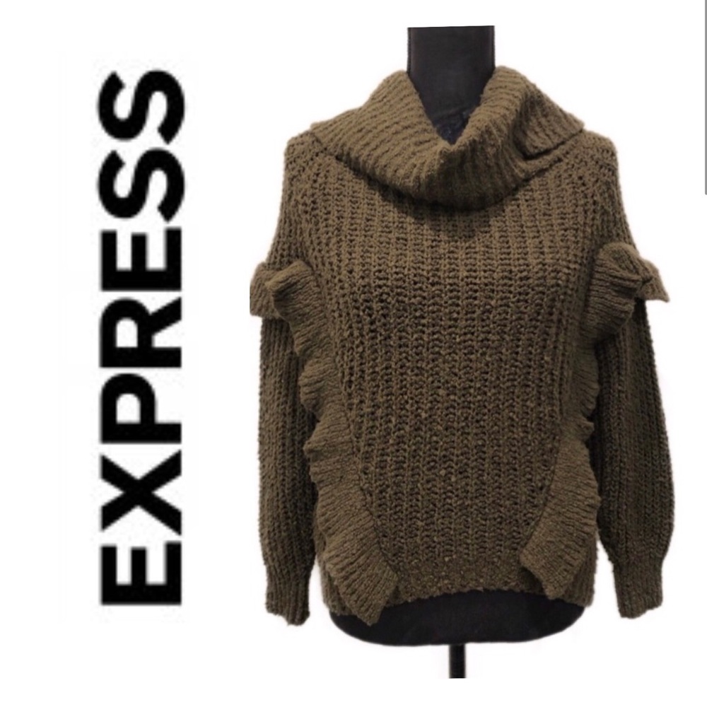 🆕 Express | Front Ruffled Sweater